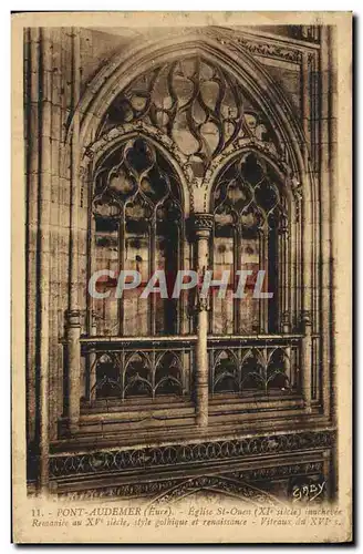 Cartes postales Pont Audemer Eglise St Ouen