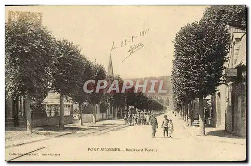 Ansichtskarte AK Pont Audemer Boulevard Pasteur Enfants