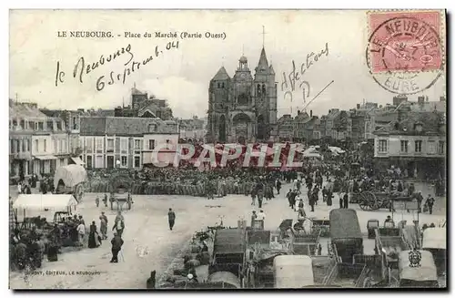 Cartes postales Le Neubourg Place Du Marche