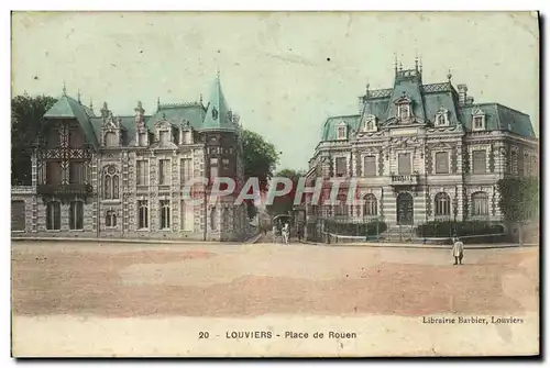 Cartes postales Louviers Place De Rouen