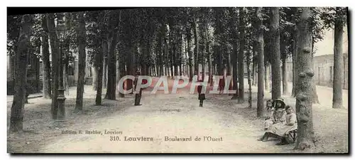 Cartes postales Louviers Boulevard De l'Ouest Enfants
