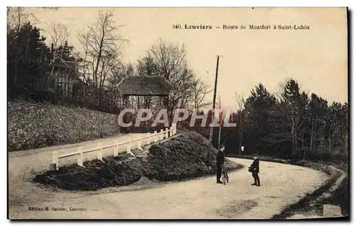 Cartes postales Louviers Route De Montfort A Saint Lubin