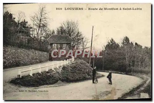 Cartes postales Louviers Route De Montfort A Saint Lubin