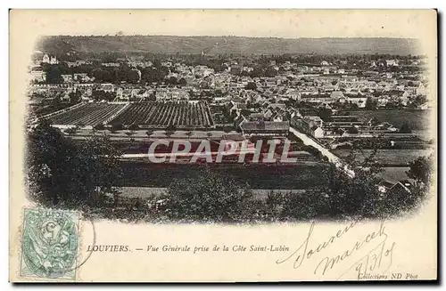 Cartes postales Louviers Vue Generale Prise De La Cote Saint Lubin