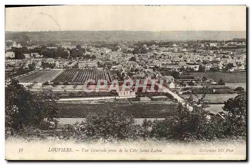 Ansichtskarte AK Louviers Vue Generale Prise De la Cote Saint Lubin