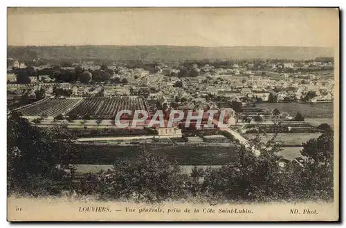 Ansichtskarte AK Louviers Vue Generale Prise De La Cote Saint Lubin