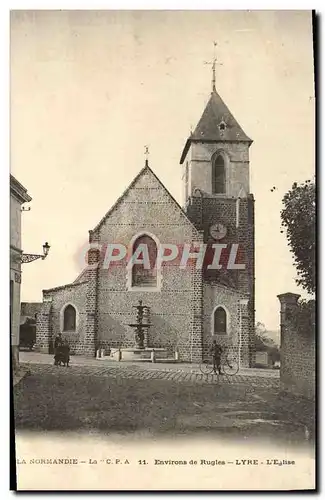 Ansichtskarte AK La Normandie Environs De Rugles Lyre L&#39Eglise