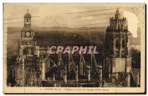 Cartes postales Gisors L&#39Eglise La Tour Du Clocher