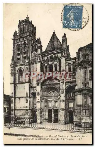 Cartes postales Gisors Grand Portail Et Tour Du Nord