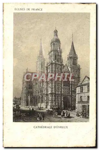 Ansichtskarte AK Eglises De France Cathedrale d&#39Evreux