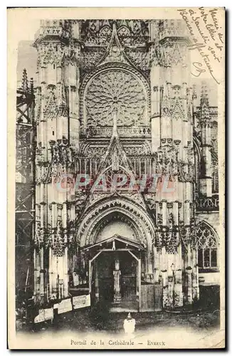 Cartes postales Portail De La Cathedrale Evreux