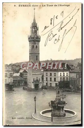 Cartes postales Evreux La Tour De l&#39Horloge