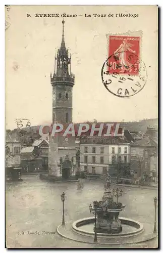 Cartes postales Evreux La Tour De l'Horloge