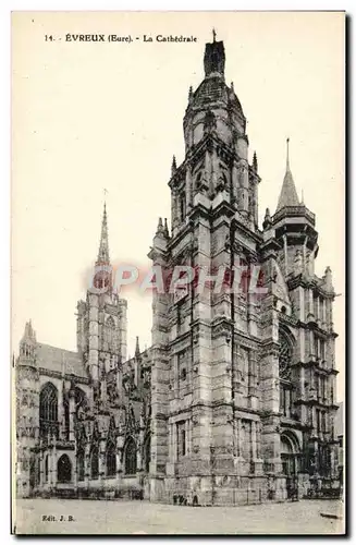 Cartes postales Evreux La Cathedrale