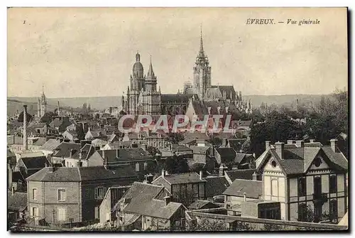 Cartes postales Evreux Vue Generale