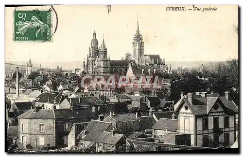 Cartes postales Evreux Vue Generale