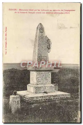 Ansichtskarte AK Ecouis Monument militaire Militaria