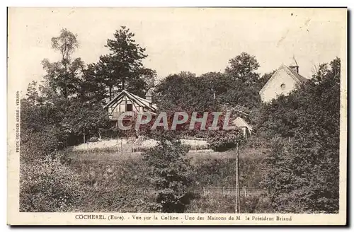 Ansichtskarte AK Cocherel Vue Sur La Colline Une Des Maisons De M le President Briand