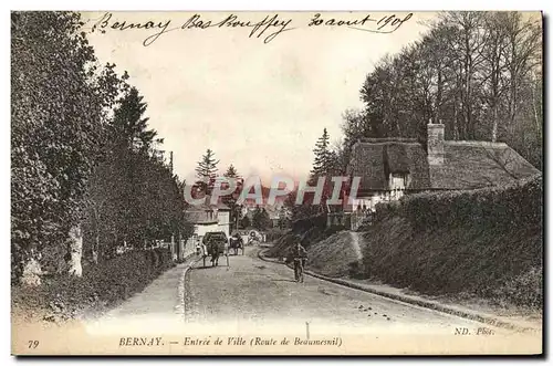 Ansichtskarte AK Bernay Entree de Ville Route de Beaumesnil