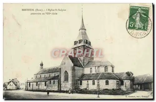 Cartes postales Breteuil L'Eglise St Sulpice