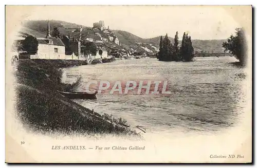 Cartes postales Les Andelys Vue sur le Chateau Gaillard