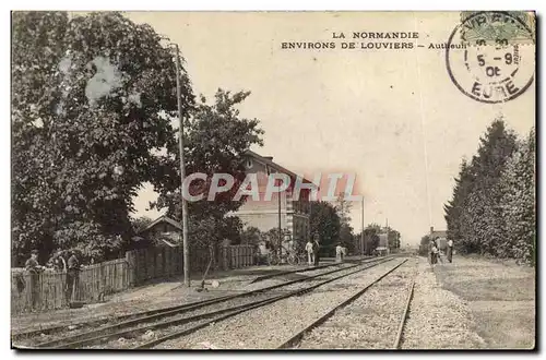 Ansichtskarte AK La Normandie Environs de Louviers Autheuil Gare