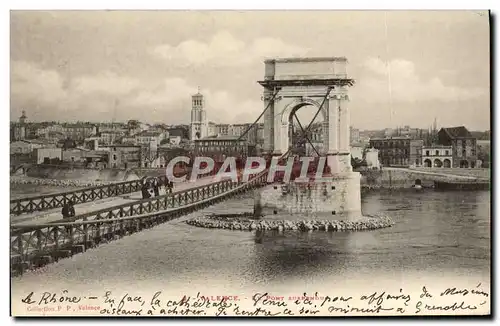 Ansichtskarte AK Valence Le Pont suspendu