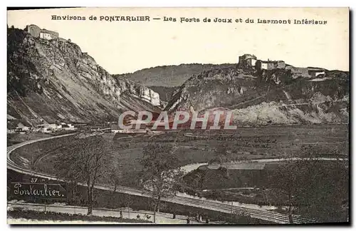 Cartes postales Environs de Pontarlier Les Forts de Joux et du Larmont Inferieur