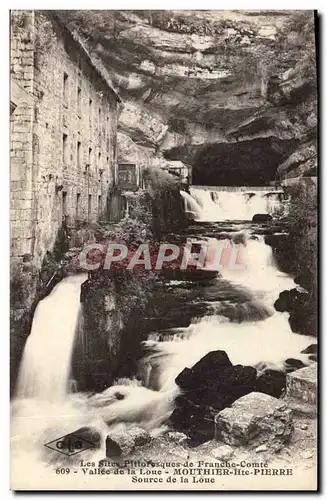 Cartes postales Les Sites Pittoresques de Franche Comte Vallee de la Loue Mouthier Hte Pierre Source de la Loue