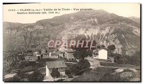 Cartes postales Clans Vallee de la Tinee Vue Generale Station Estivale