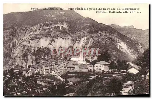 Cartes postales Clans Vue Generale Prise de la voute du Tournairet Station Estivale