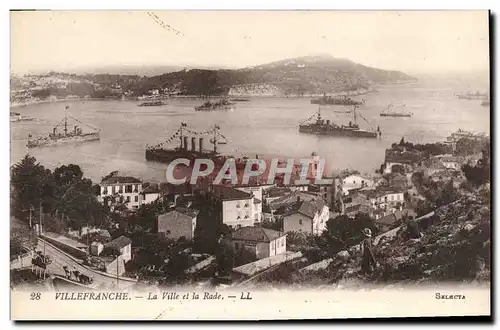 Ansichtskarte AK Villefranche La Ville et la Rade Bateaux