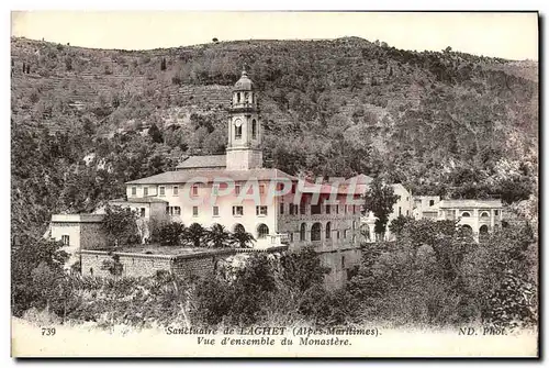 Ansichtskarte AK Sanctuaire de Laghet Vue d&#39ensemble du Monastere