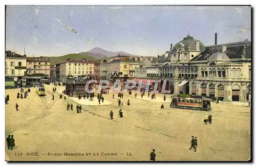 Cartes postales Nice Place Massena et le Casino