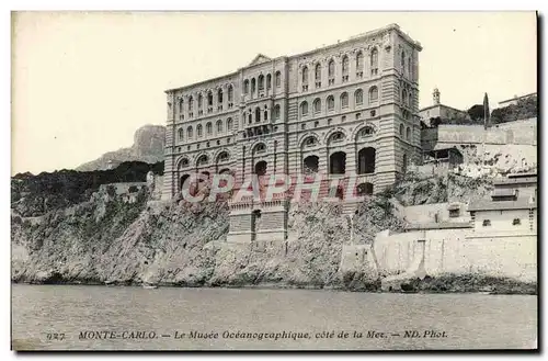 Ansichtskarte AK Monte Carlo Le Musee Oceanogeaphique Cote de la mer Aquarium