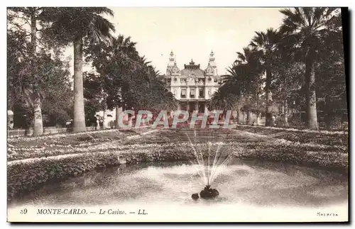 Cartes postales Monte Carlo Le Casino