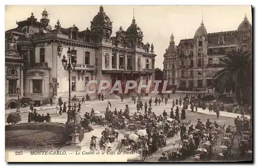 Cartes postales Monte Carlo Le Casino et le Cafe de Paris