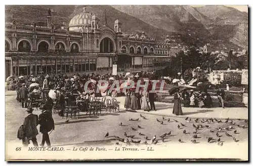 Cartes postales Monte Carlo Le Cafe de Paris La Terrasse