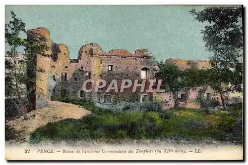 Cartes postales Vence Ruines de l&#39ancienne Commanderie des Templiers