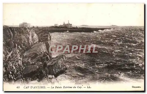 Ansichtskarte AK Cap D&#39Antibes La Pointe Extreme du Cap Bateaux