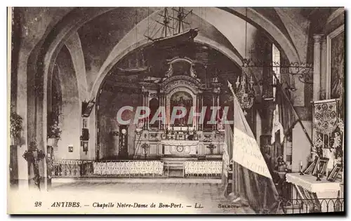 Cartes postales Antibes Chapelle Notre Dame de Bon Port