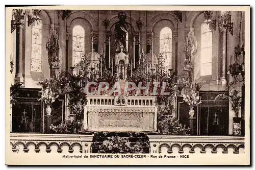 Cartes postales Maitre Autel du Sanctuaire du Sacre Coeur Rue de France Nice