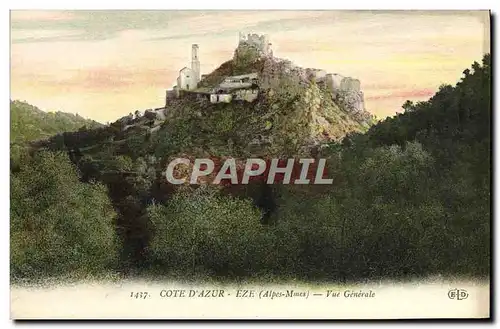 Cartes postales Cote D&#39Azur Eze Vue Generale