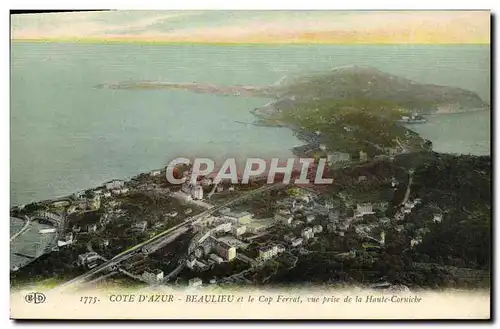 Cartes postales Cote D&#39Azur Beaulieu et le Cap Ferrat vue prise de la Haute Corniche