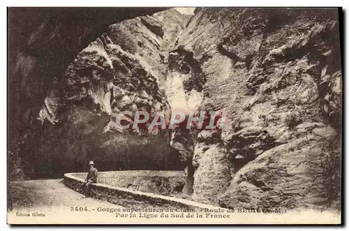 Ansichtskarte AK Gorges superieures du Cians Route de Beuil Par la ligne du sud de France