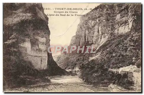 Cartes postales Touet De Beuil Gorges du Cians Ligne du Sud de la France