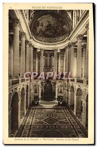 Cartes postales Palais De Versailles Interieur de la Chapelle