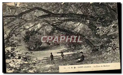 Cartes postales Saint Cloud Le Trou de Madame