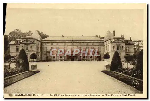 Cartes postales Malmaison Le Chateau facade est et cour d&#39honneur