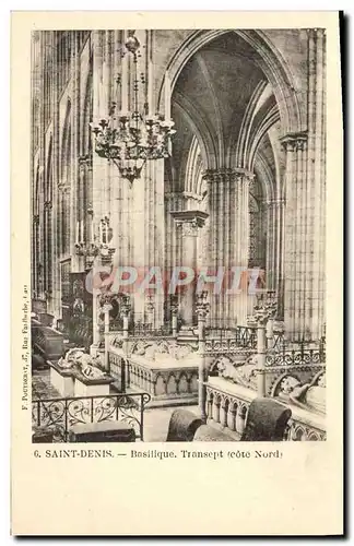 Cartes postales Saint Denis Basilique Transpt cote Nord